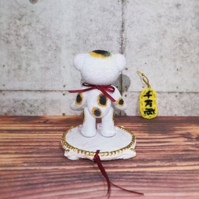 ハニーベア カスタム ミモザ ホワイト 招き猫 ラッキー 20