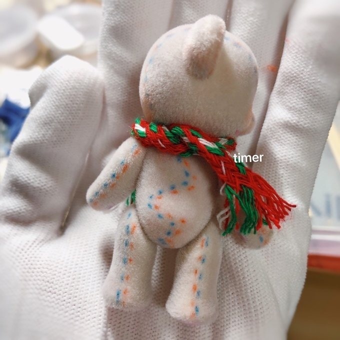 ハニーベア カスタム ミモザ ホワイトグレー 秋 栗 雪ちゃん 23