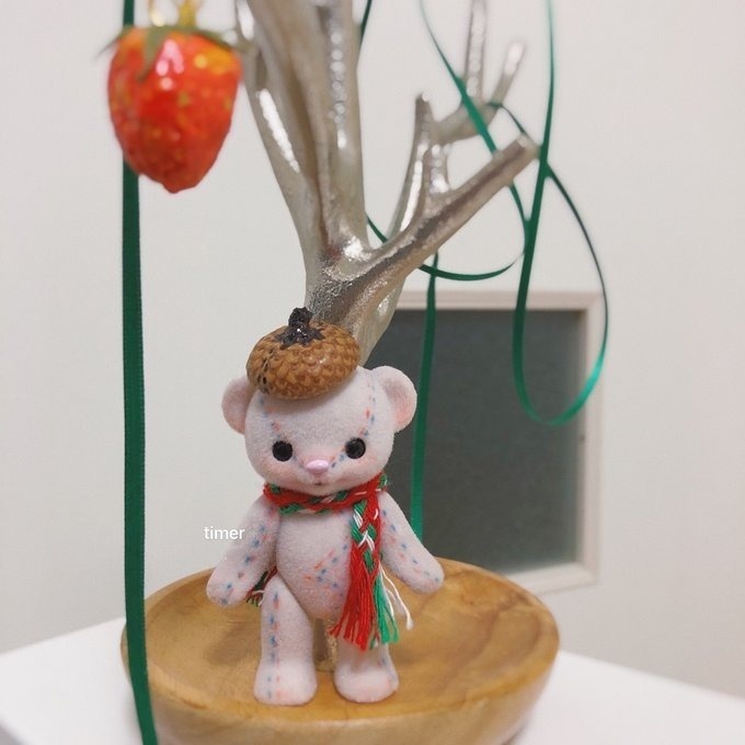 ハニーベア カスタム ミモザ ホワイトグレー 秋 栗 雪ちゃん 23