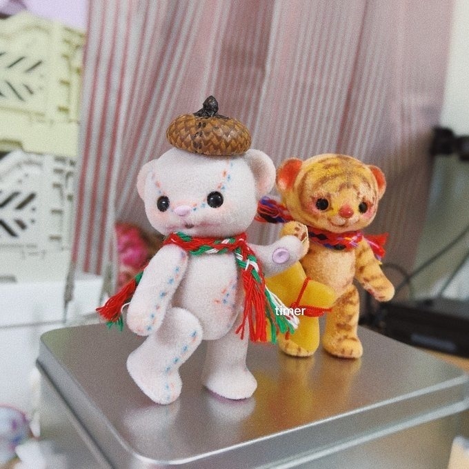 ハニーベア カスタム ミモザ ホワイトグレー 秋 栗 雪ちゃん 23