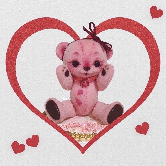 ハニーベア カスタム ミモザ　ピンク 桜見 さくら 01