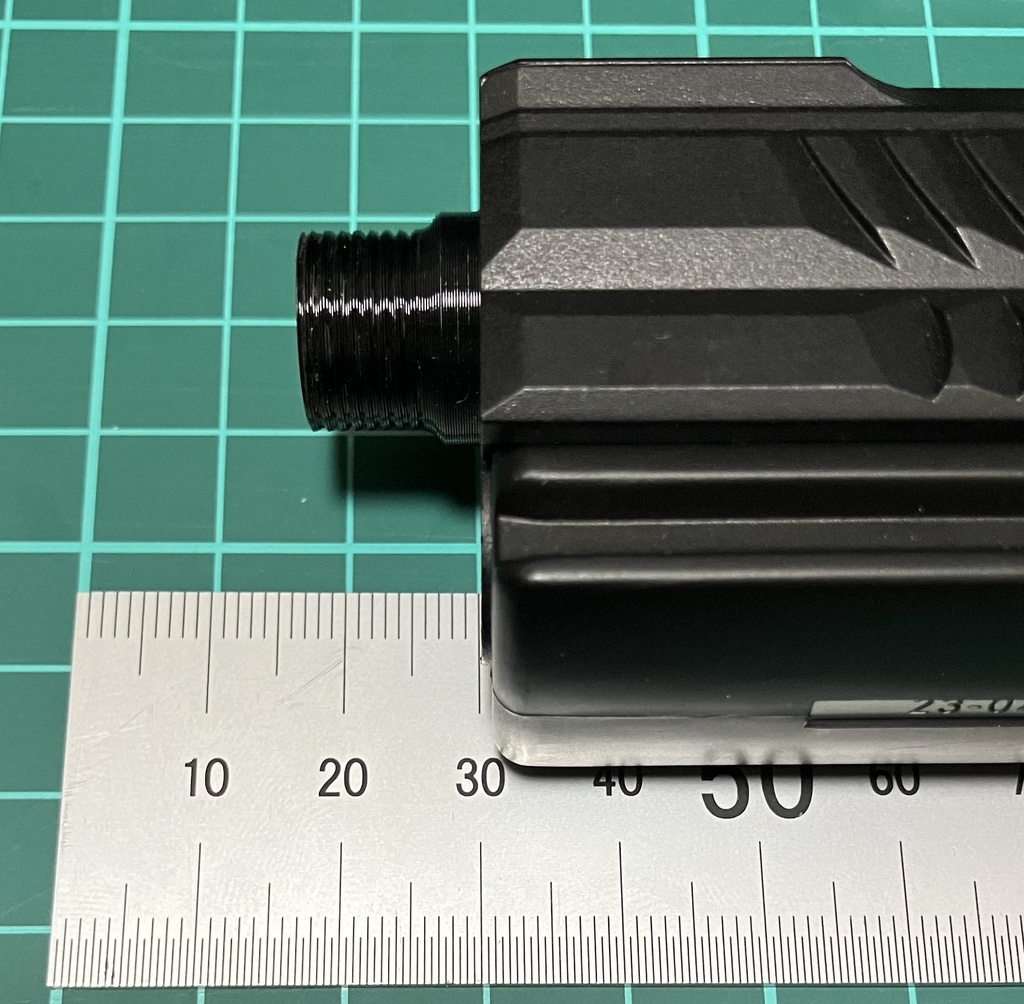 ソーコム mk23用14mm逆ネジアウターバレル(Oリング内蔵)