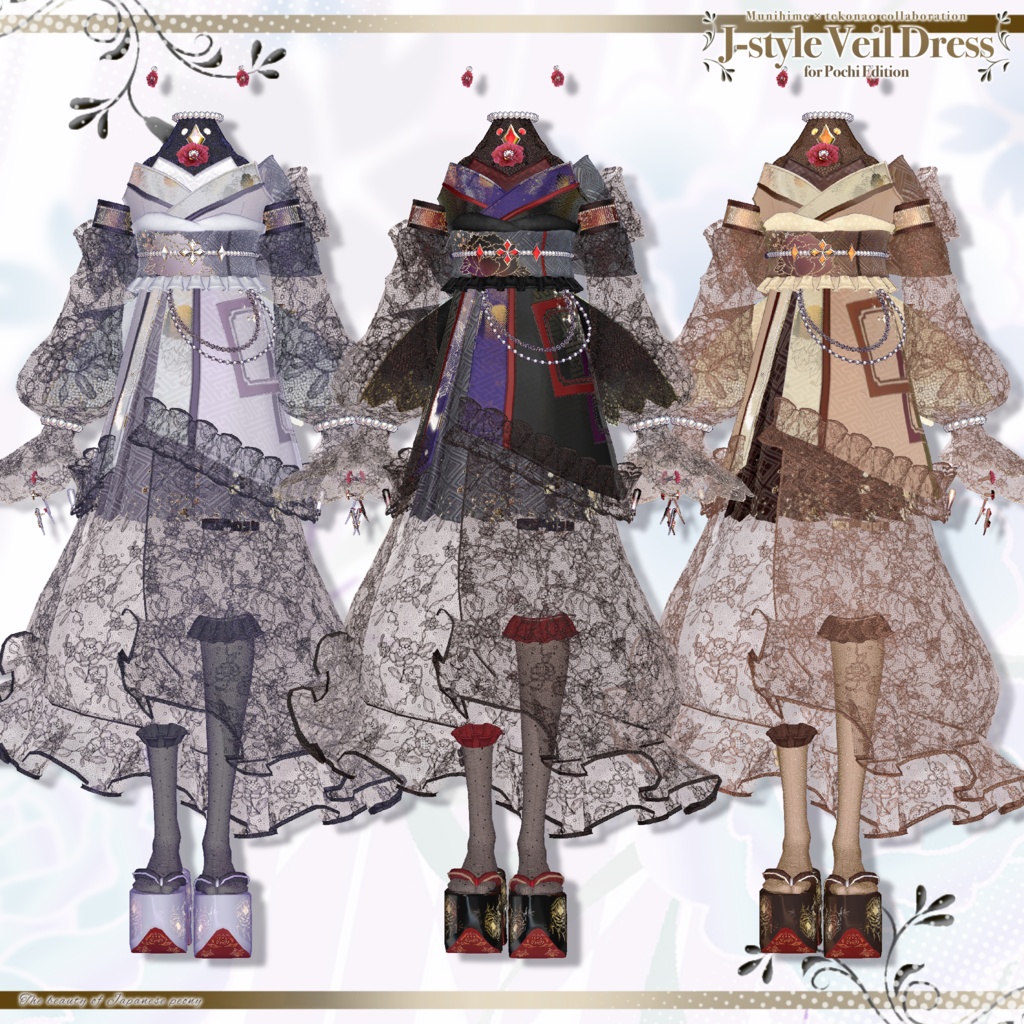 和風ベールドレスJ-styleVeilDress【ポチ】