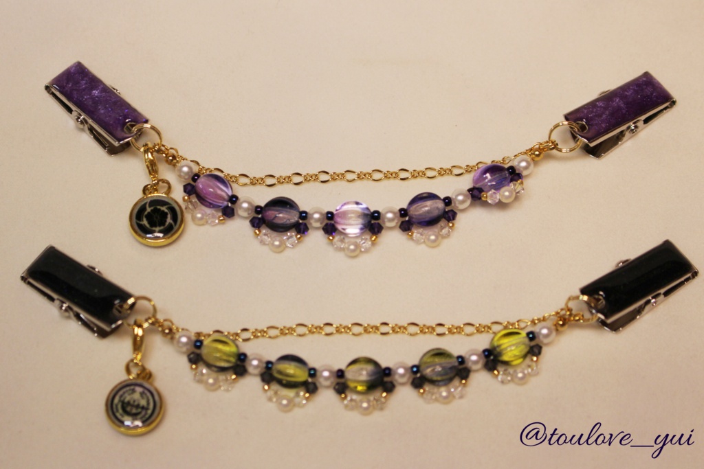 【受注】カーディガンクリップ〔燭台切光忠/へし切長谷部〕