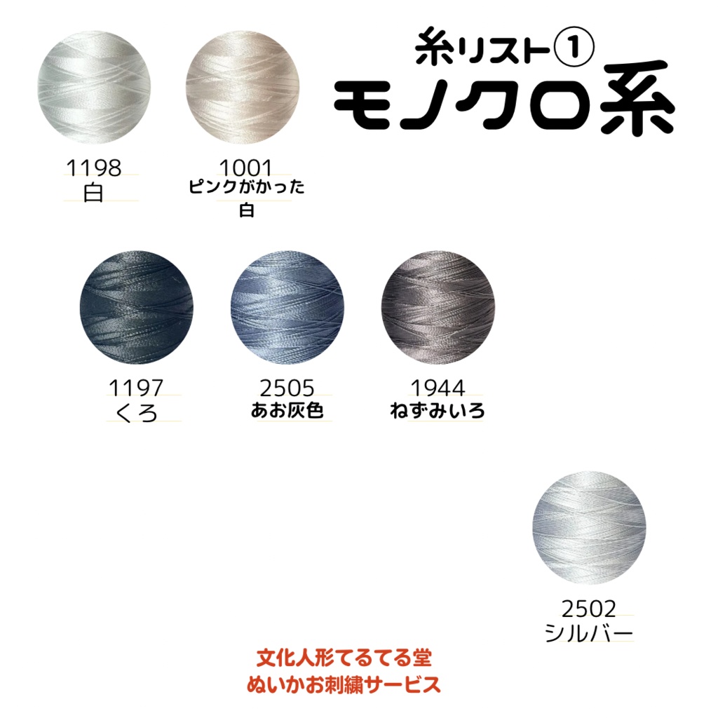 ぬいかお刺繍サービスの流れ