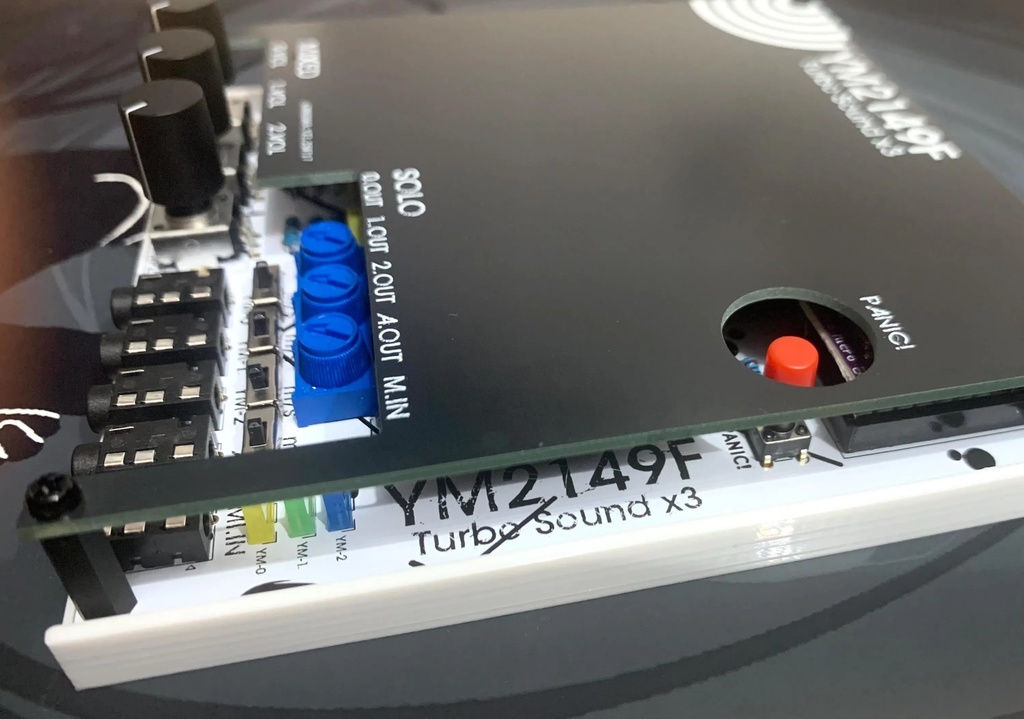 YM2149F サウンドモジュール(9ボイス PSG MIDI シンセ)TurboSound-X3 特別版