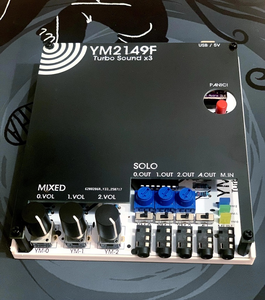 YM2149F サウンドモジュール(9ボイス PSG MIDI シンセ)TurboSound-X3 特別版