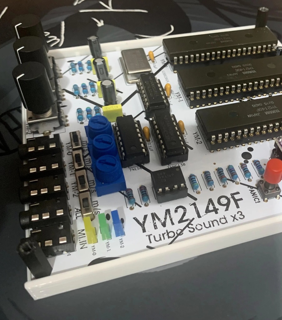 YM2149F サウンドモジュール(9ボイス PSG MIDI シンセ)TurboSound-X3 特別版