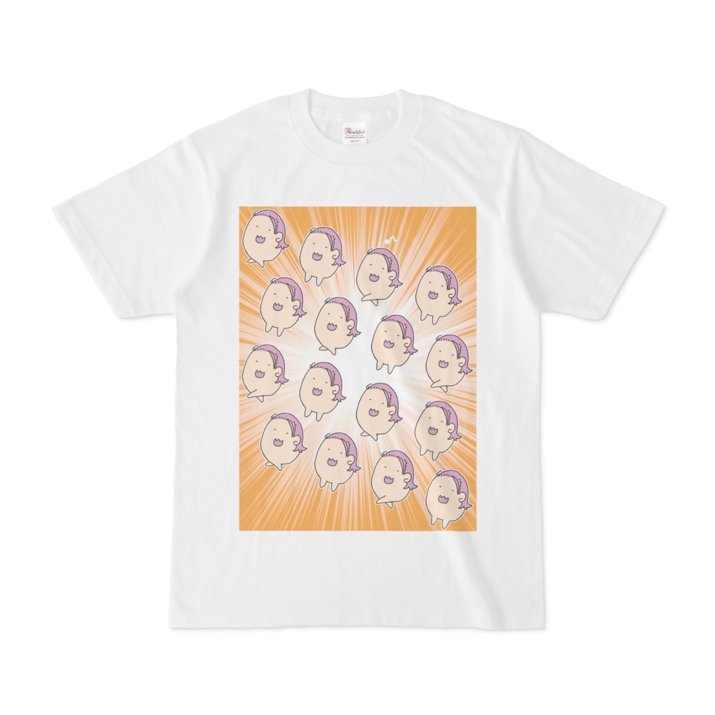 幼体ぷにちゃんお散歩Tシャツ(派手)