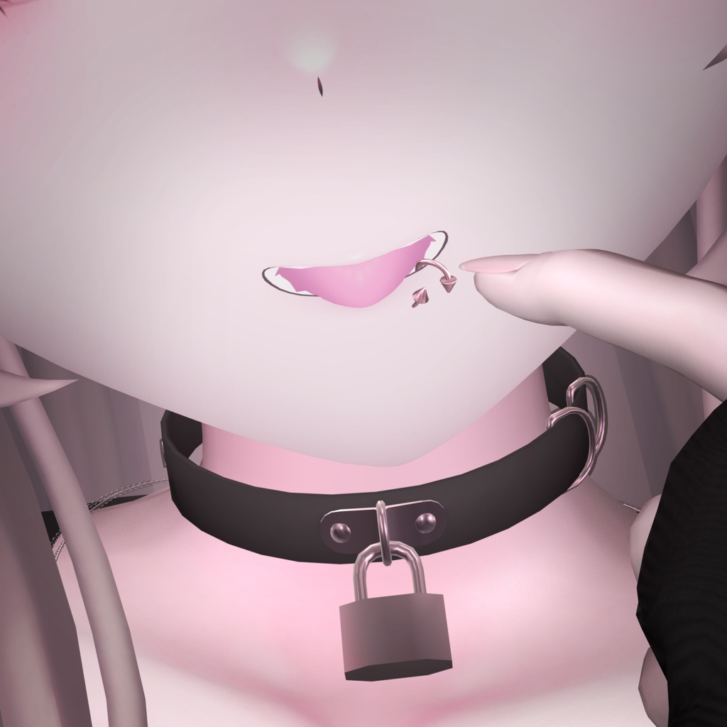 【30アバター対応】口ピアス(MA設定済み&セットアップツール付)