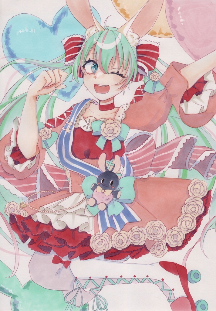 オリジナルイラスト Jump Up 初音ミク さかもとのお店 Booth