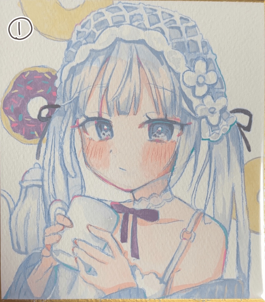 【新作】色紙原画(アクリルガッシュ)