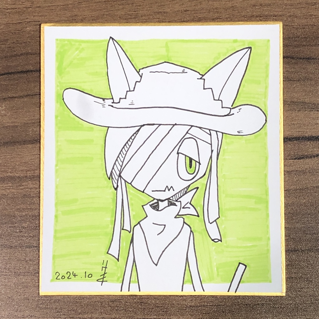 ミニ色紙原画