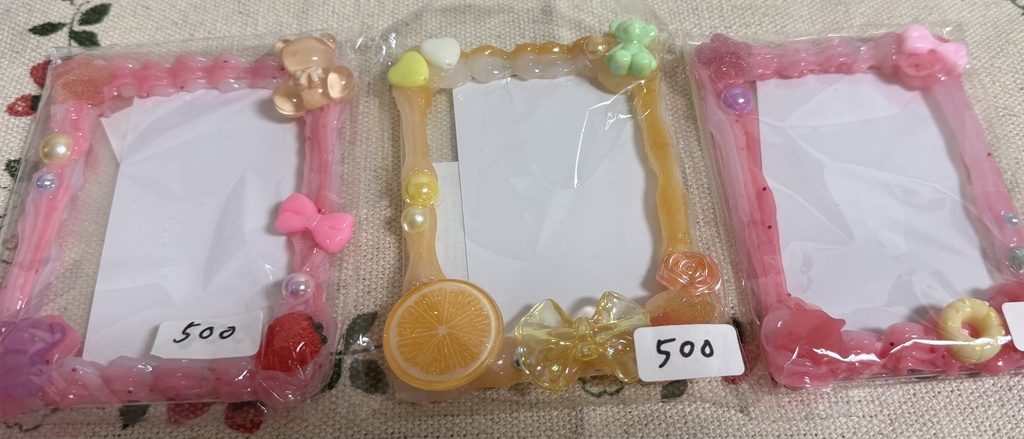 ハンドメイドホイップデコ硬質ケース【名刺トレカなど】