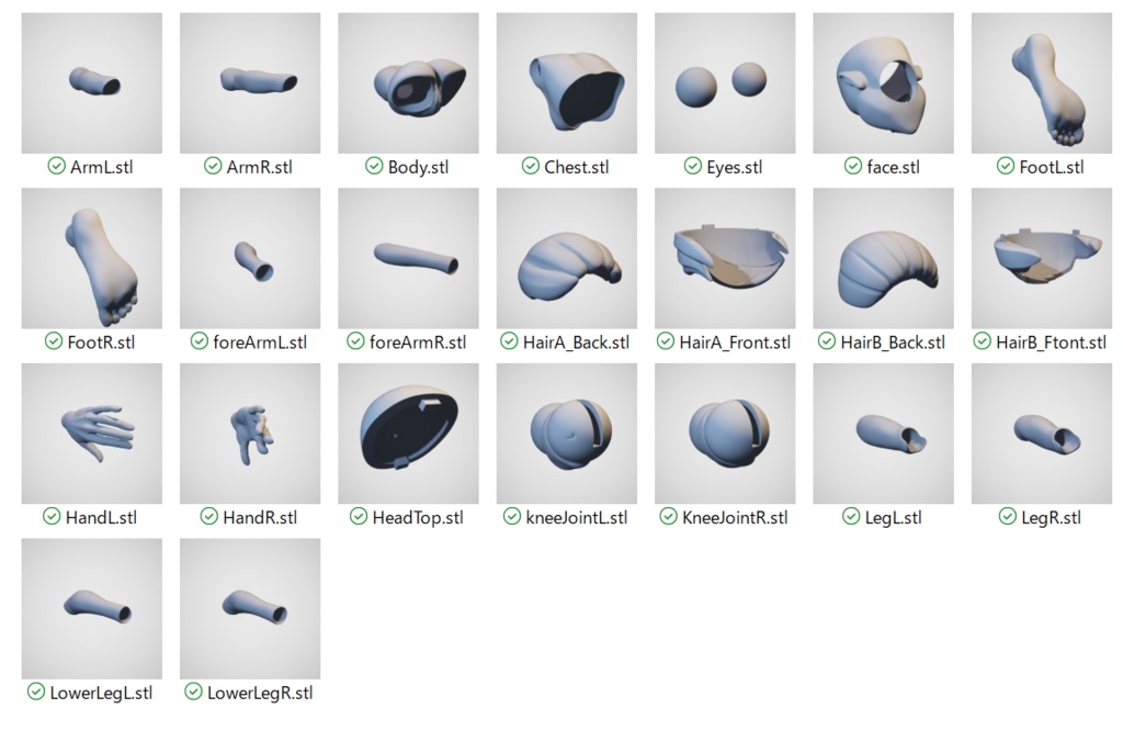 Jennifer-BJD Digital models ,3Dprintable(STL files)