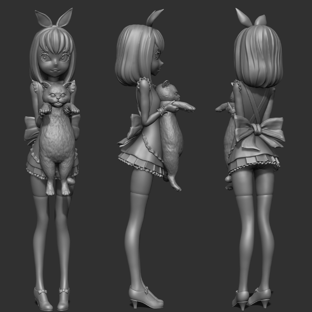 ALICE & Egg Gentleman(アリスと卵紳士)Digital models ,3Dprintable(STL files)