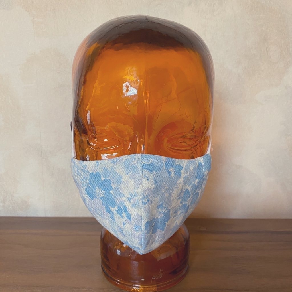 ■布マスク■フィルターポケット付 大人用 花柄