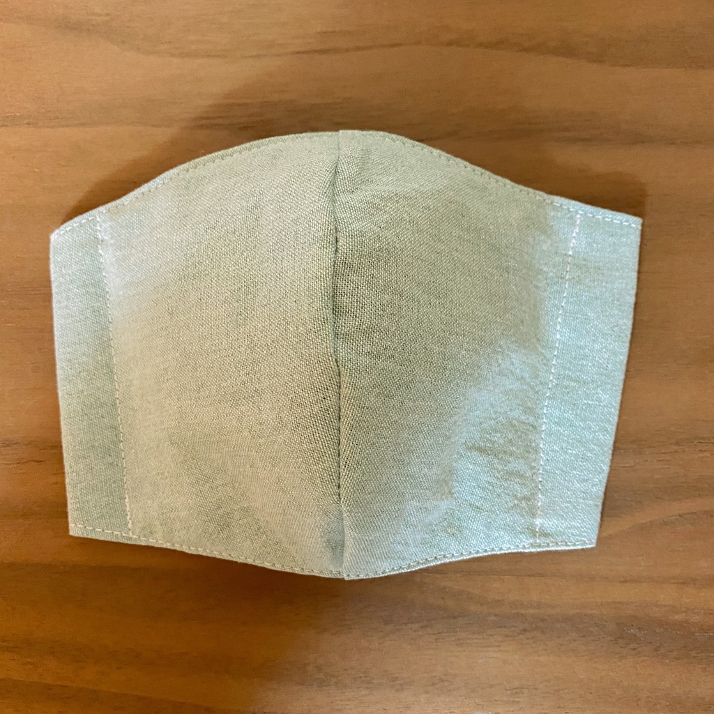 匿名配送■布マスク■フィルターポケット付き 大人用 シンプル グリーン 花柄