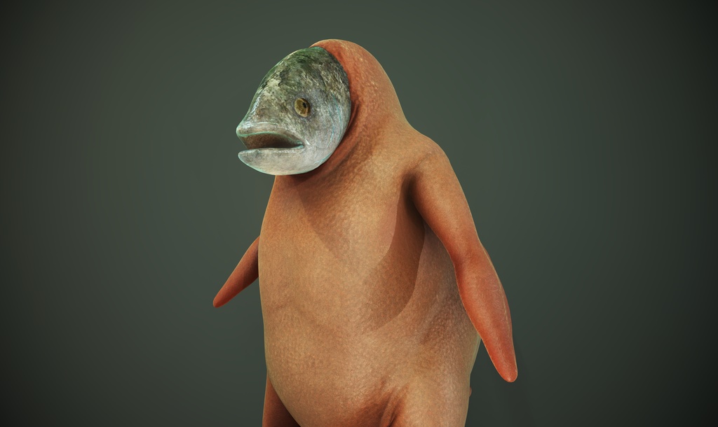 オリジナル 魚チキン 3Dモデル