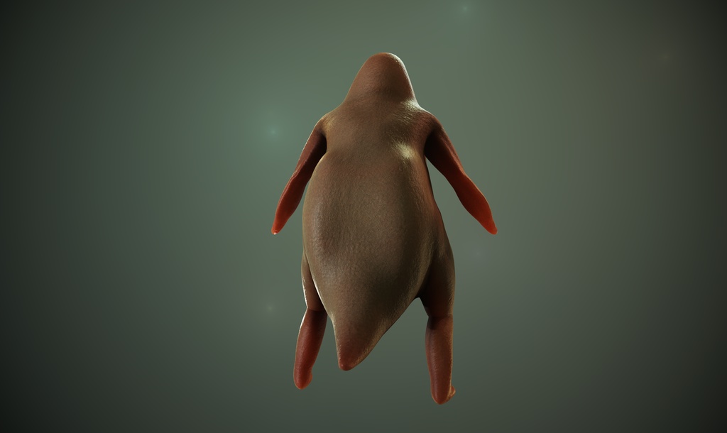 オリジナル 魚チキン 3Dモデル
