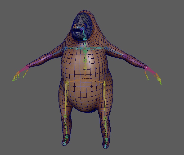 オリジナル 魚チキン 3Dモデル