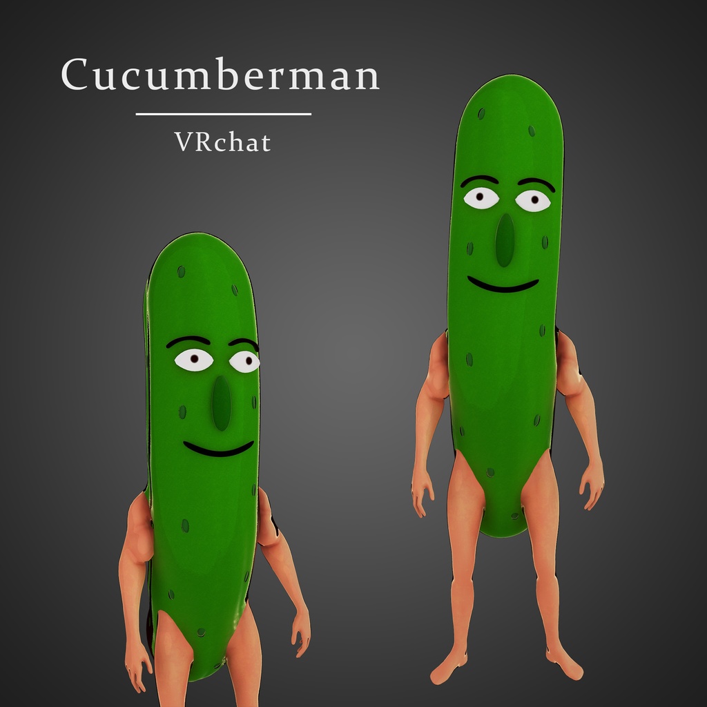 リスニング四天王(きゅうり) 3Dモデル