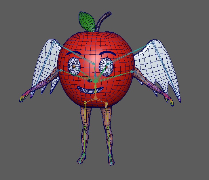 リスニング四天王(りんご) 3Dモデル