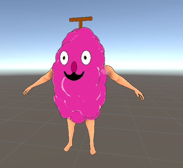 リスニング四天王(ぶどう) 3Dモデル