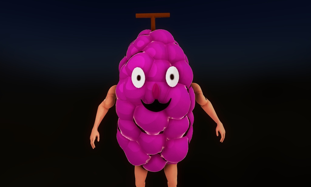 リスニング四天王(ぶどう) 3Dモデル