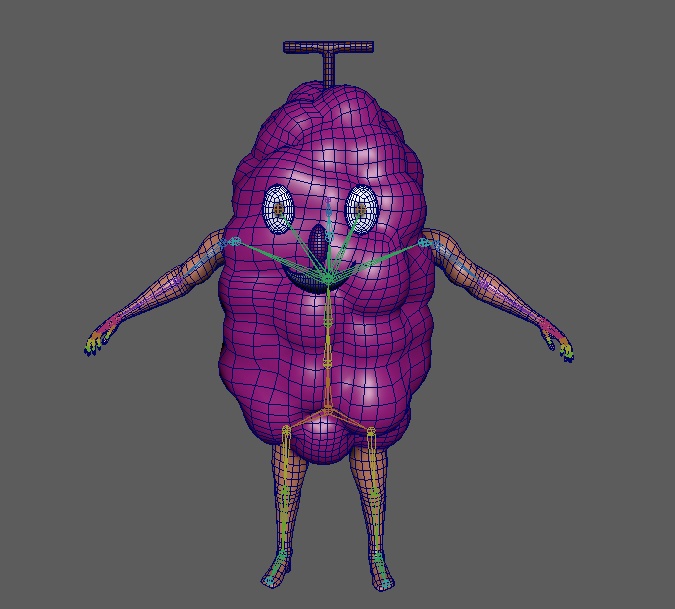 リスニング四天王(ぶどう) 3Dモデル