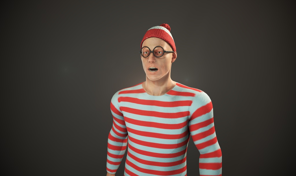 探される男 3Dモデル