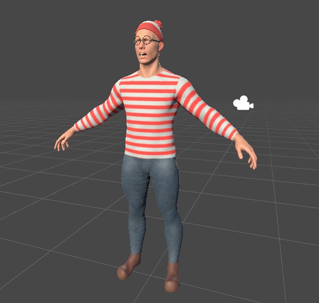 探される男 3Dモデル