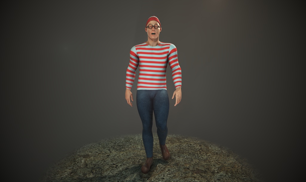 探される男 3Dモデル