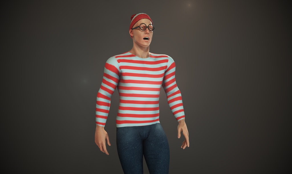 探される男 3Dモデル