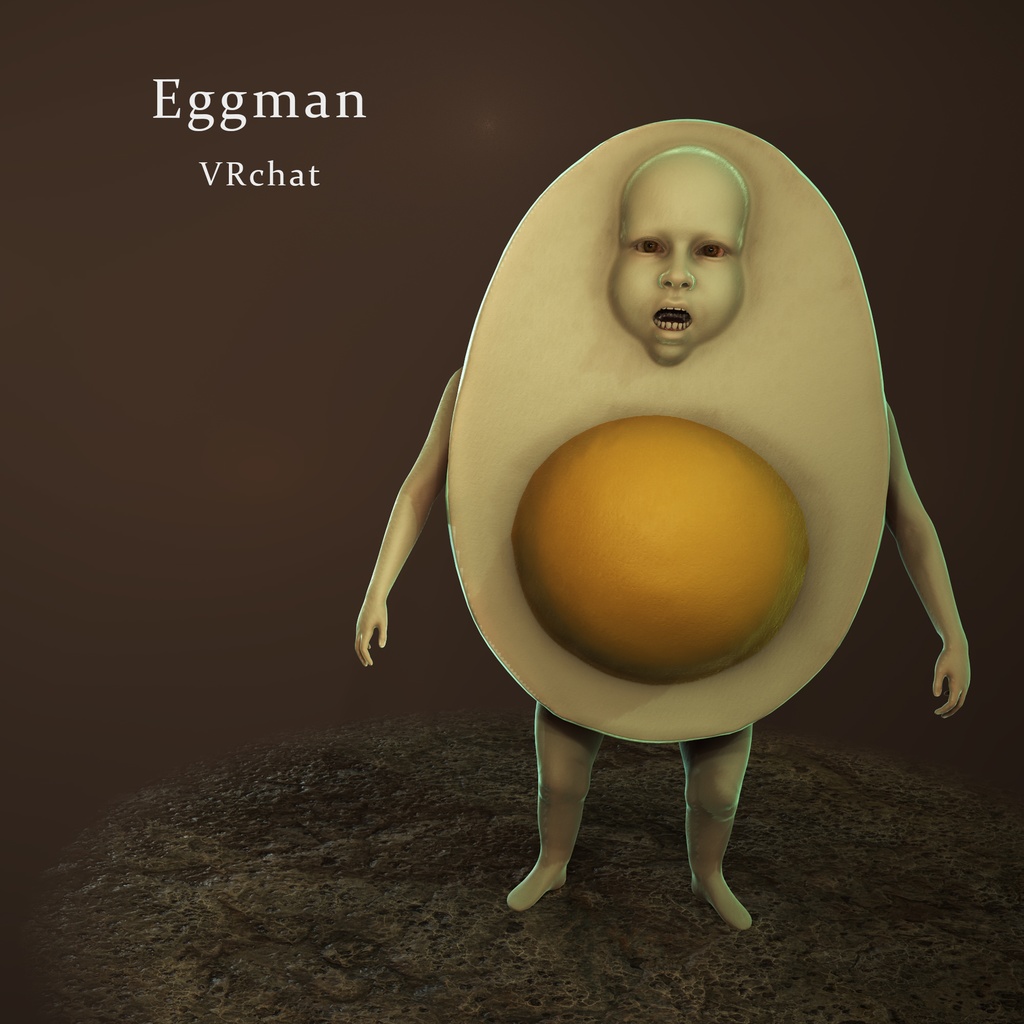 オリジナル 卵子供 3Dモデル