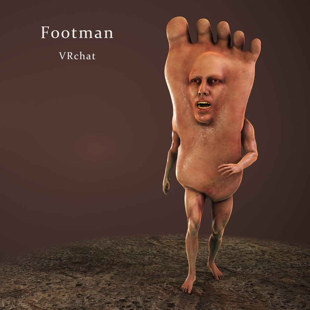 オリジナル 足男 3Dモデル