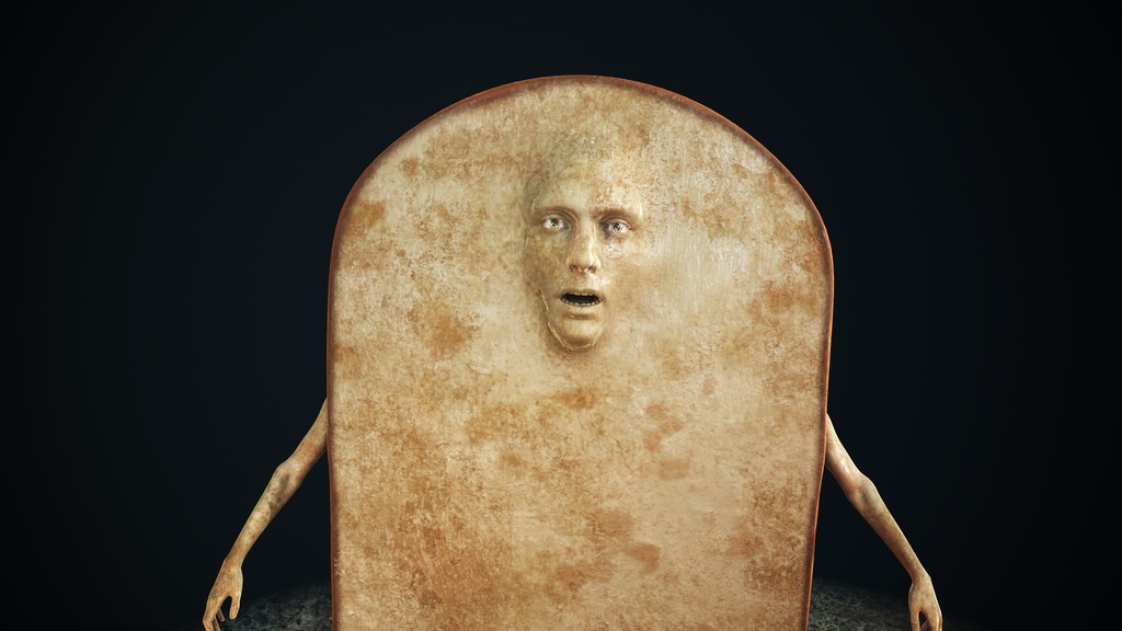 オリジナル パン男 3Dモデル