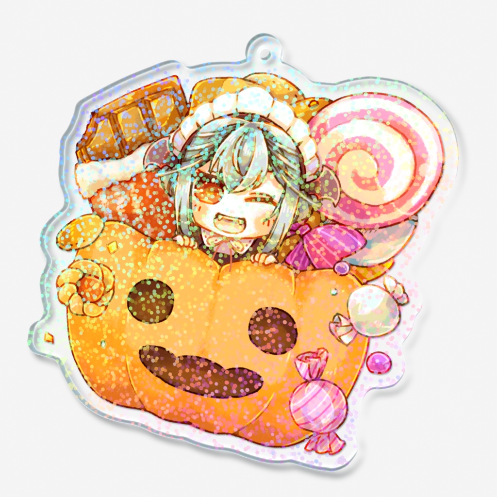 【ハロウィン限定】ミニシチュボ付き♡お菓子くれなきゃ悪戯しちゃうぞ!ホログラムアクキー【2025】
