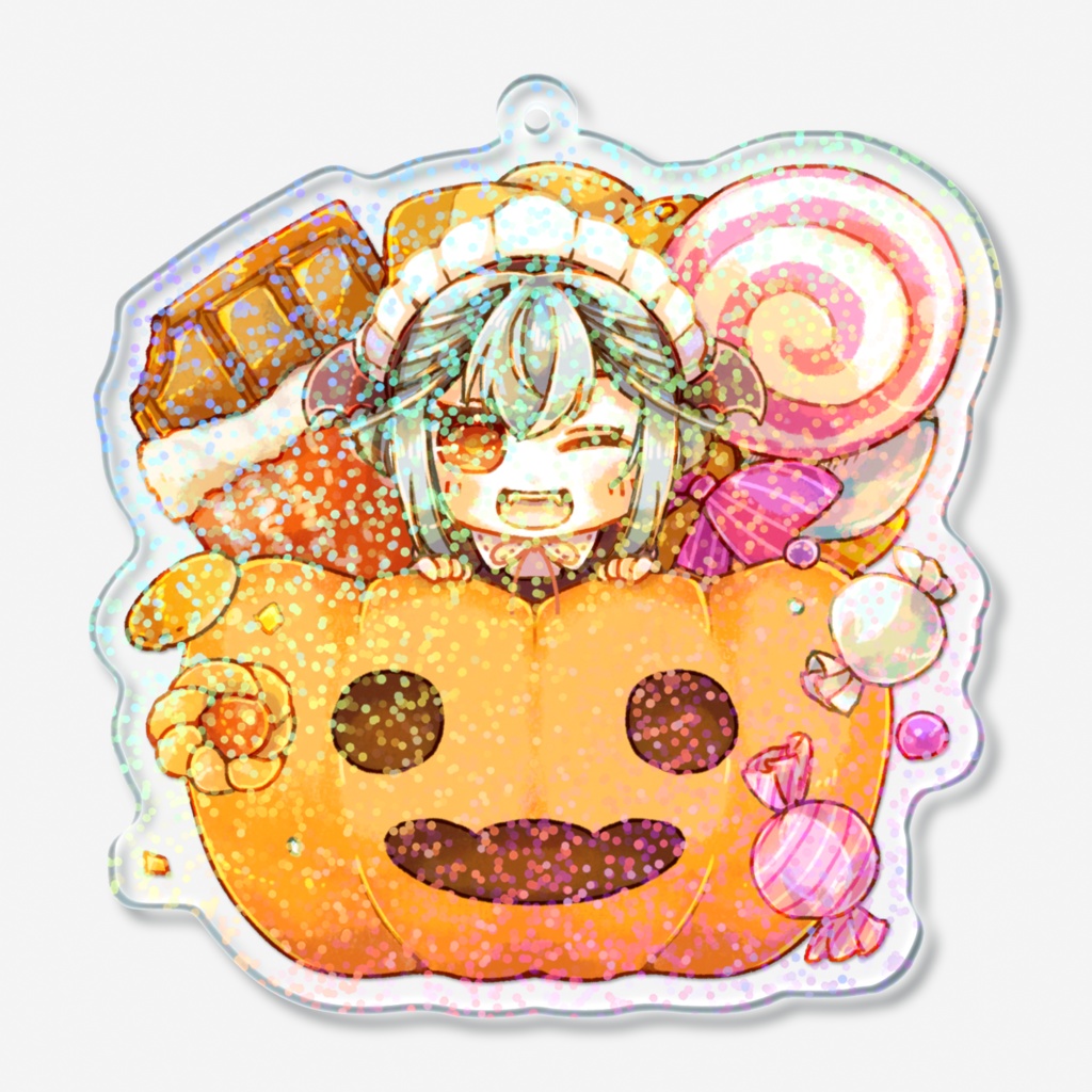 【ハロウィン限定】ミニシチュボ付き♡お菓子くれなきゃ悪戯しちゃうぞ!ホログラムアクキー【2025】