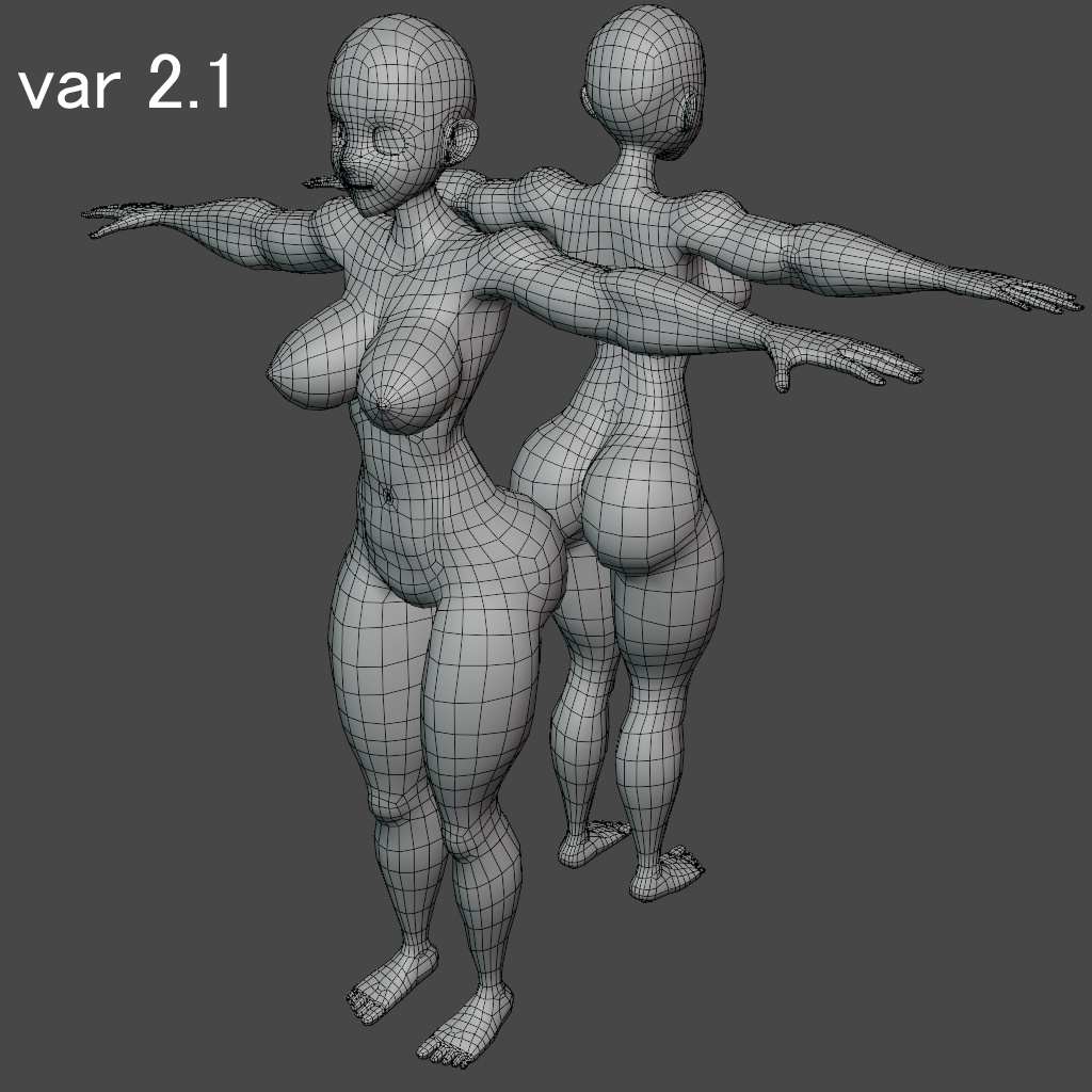 女性素体モデル