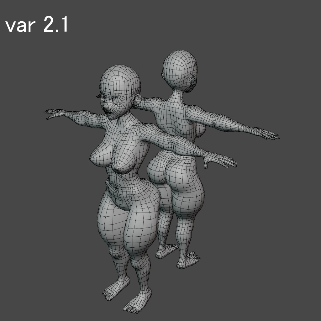 女性素体モデル