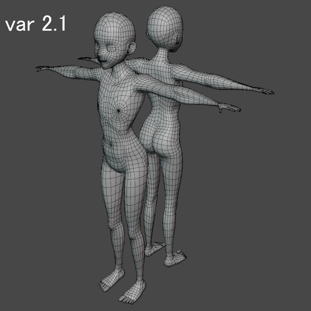 女性素体モデル