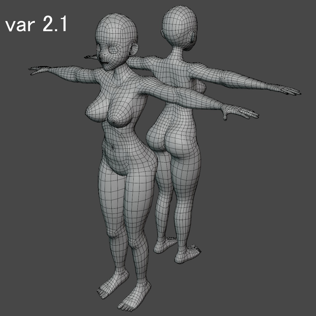 女性素体モデル