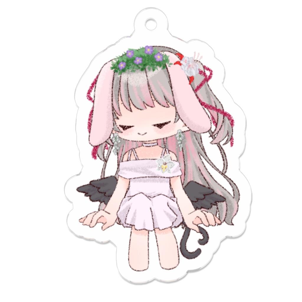 恋鷹くるみ《お花》アクリルキーホルダー