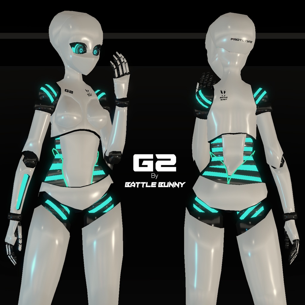 Original 3D Model] G2 Cyber Avatar Base VR - Battle Bunny Mods - BOOTH