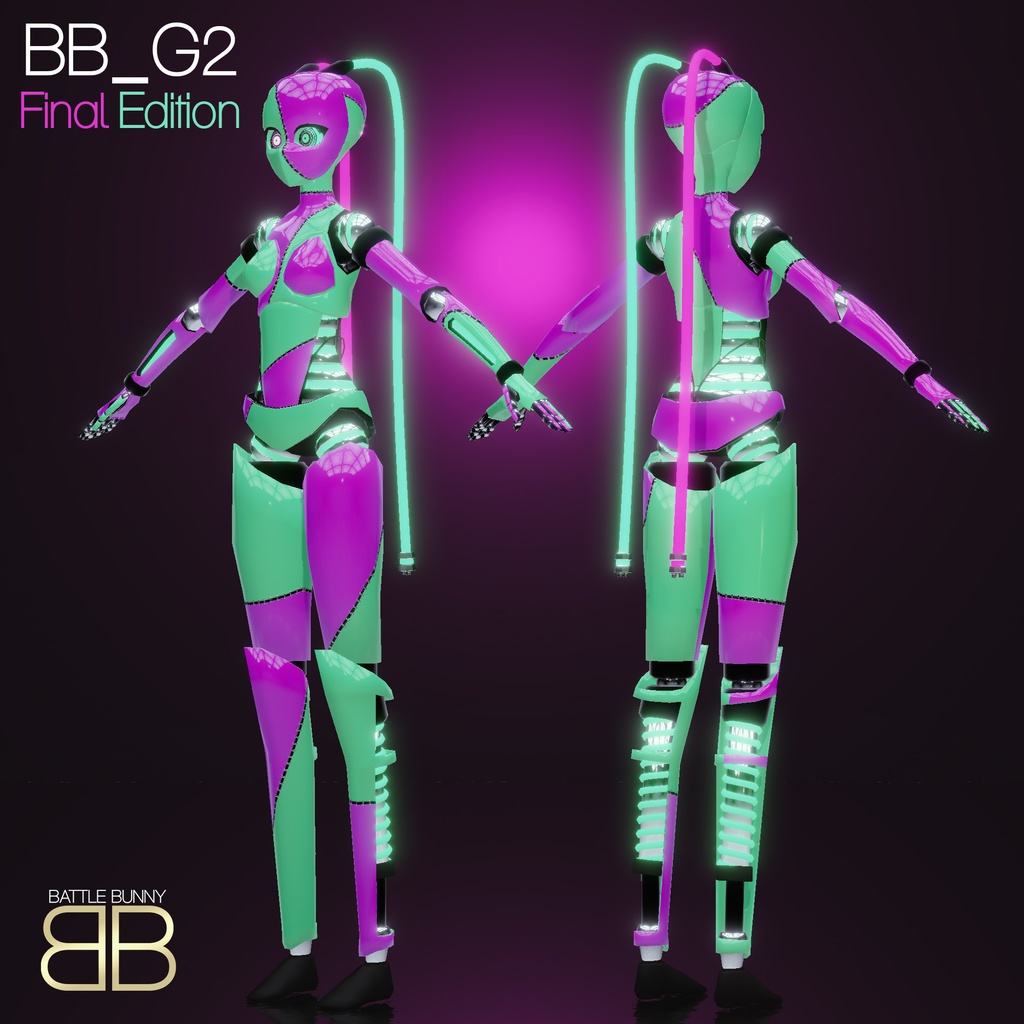 [Original 3D Model] BB_G2 Final Edition VRChat Base Model - Battle ...