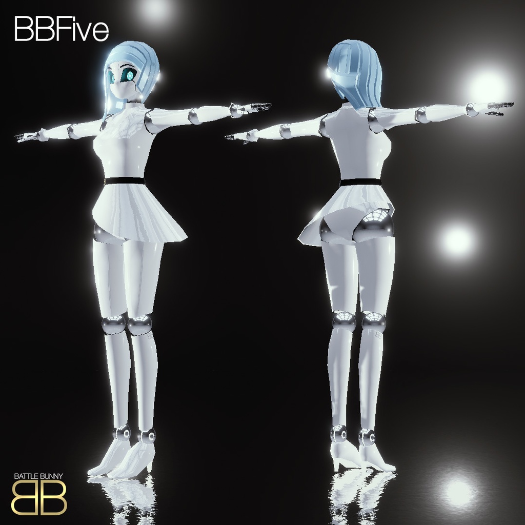 [Original 3D Model] BBFive VRChat Avatar - Battle Bunny Mods - BOOTH