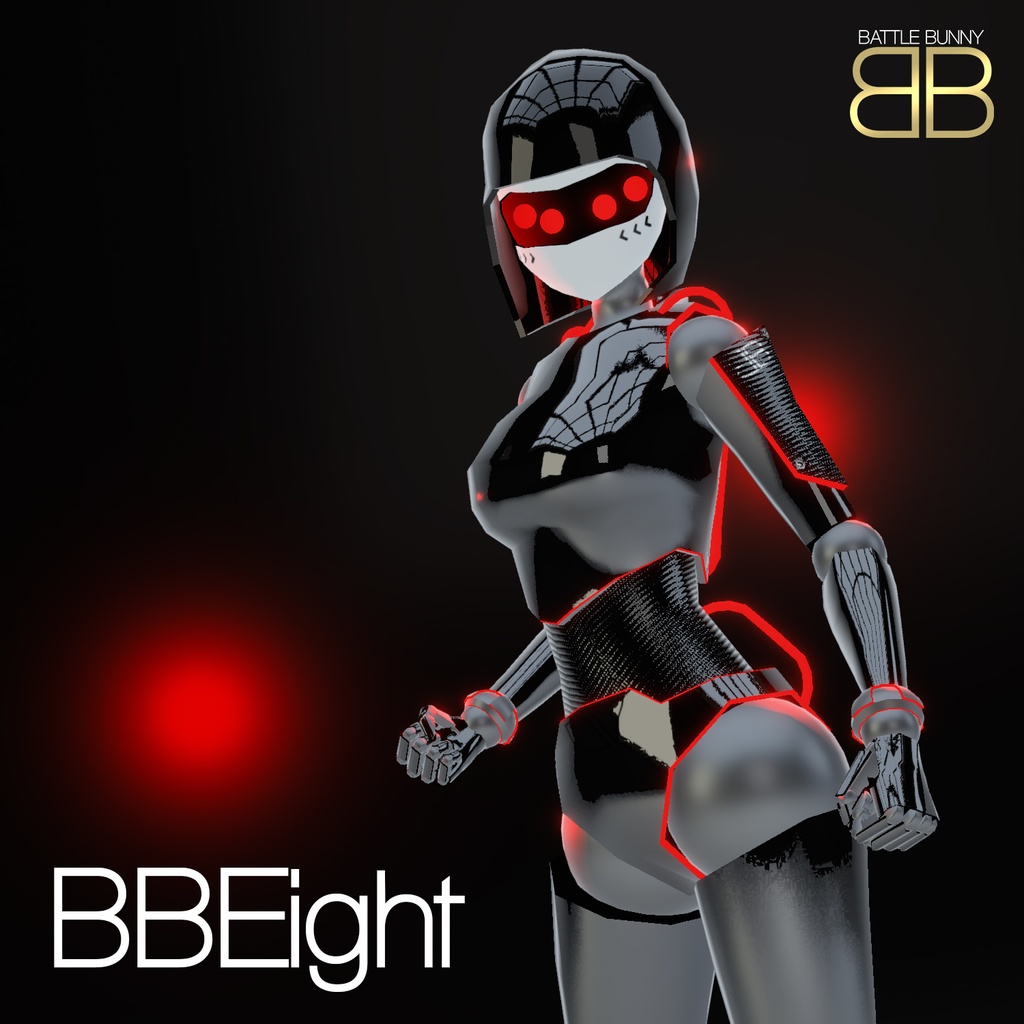 [Original 3D Model] BBEight Tactical Robot VRChat Avatar