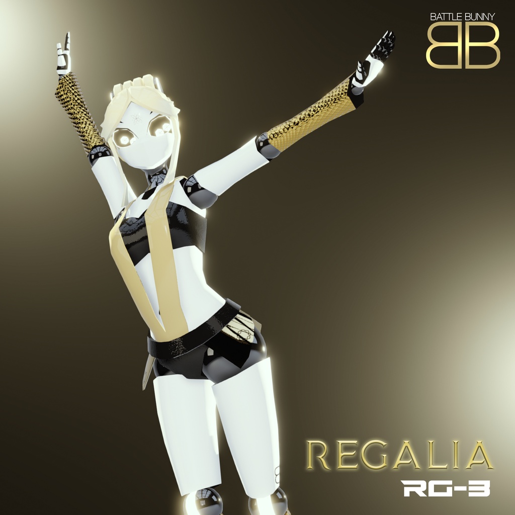 [Original 3D Model] Regalia RG-3 Dancer Robot VRChat Avatar