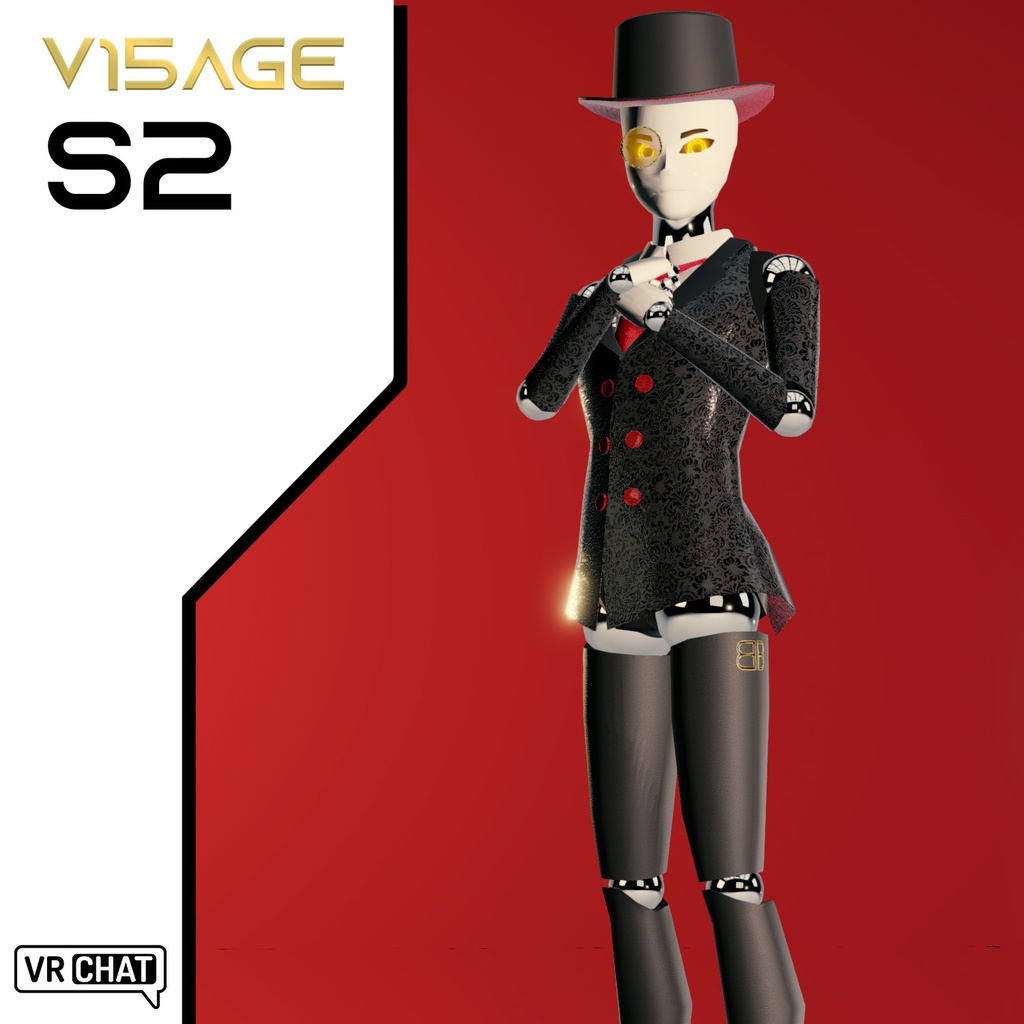 [Original 3D Model] V15AGE S2 Hotel Manager Robot VRChat Avatar